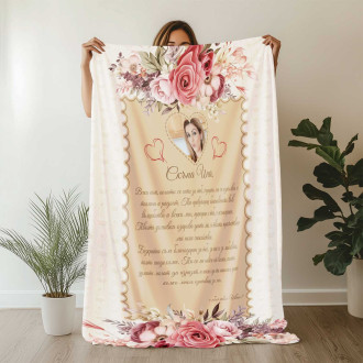 Βελούδινη κουβέρτα «Χριστουγεννιάτικα μπισκότα»