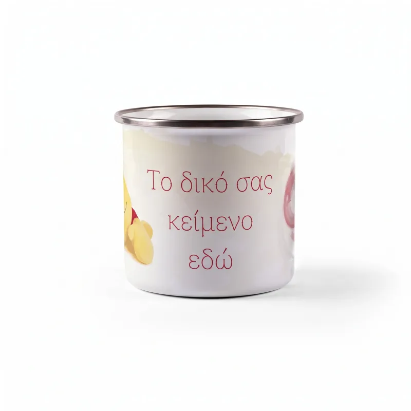 Εμαγιέ Κανάτα με Επιγραφή - Ζώδιο Καρκίνος