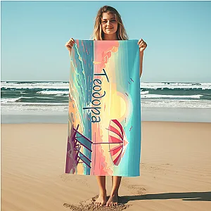 Προσωποποιημένη Πετσέτα Θαλάσσης με Όνομα - Όνειρο