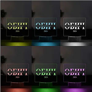 3D LED Λάμπα - ΑΓΑΠΗ (6 Χρώματα) — προβολή 3