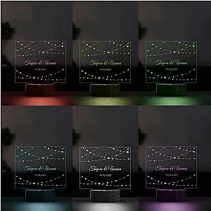 3D LED Λάμπα - Ερωτευμένοι (6 Χρώματα) — προβολή 3